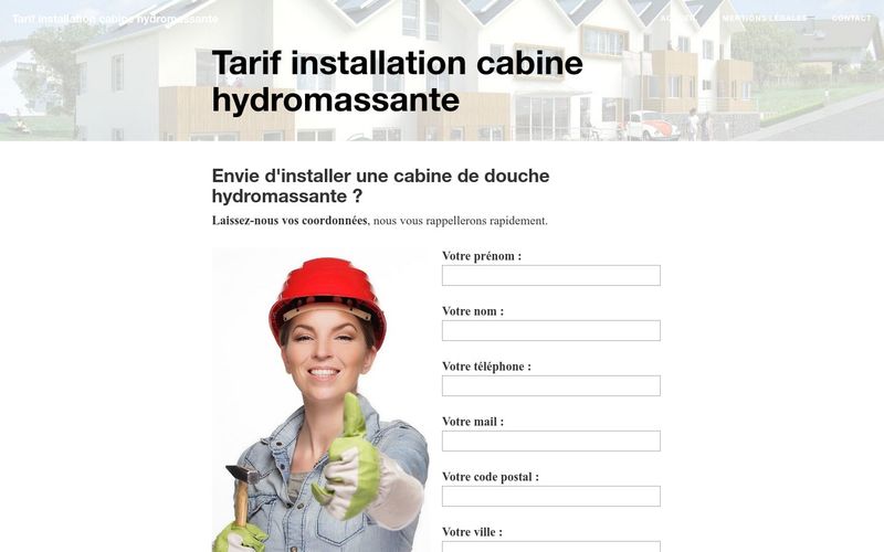 Tarifs pour poser une cabine hydromassante